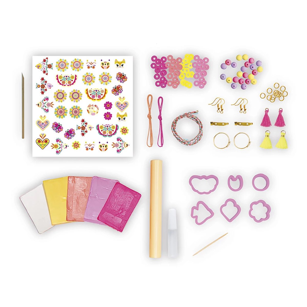 16 Bijoux Duo D'amitie rose, JANOD