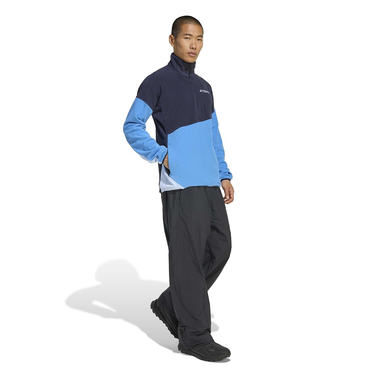 Veste de trail en molleton Terrex bleu, adidas Performance