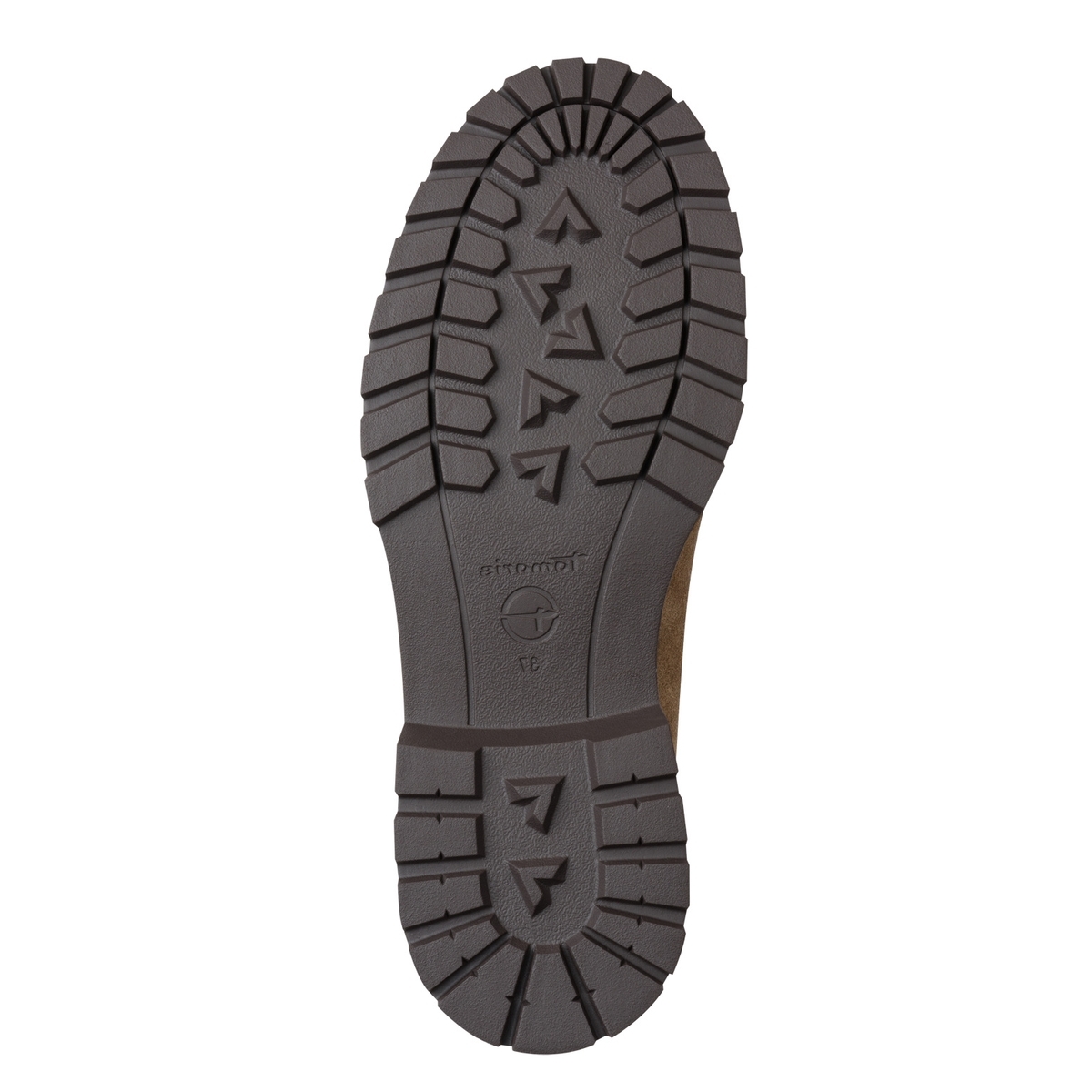 Slipper en cuir marron camel, TAMARIS