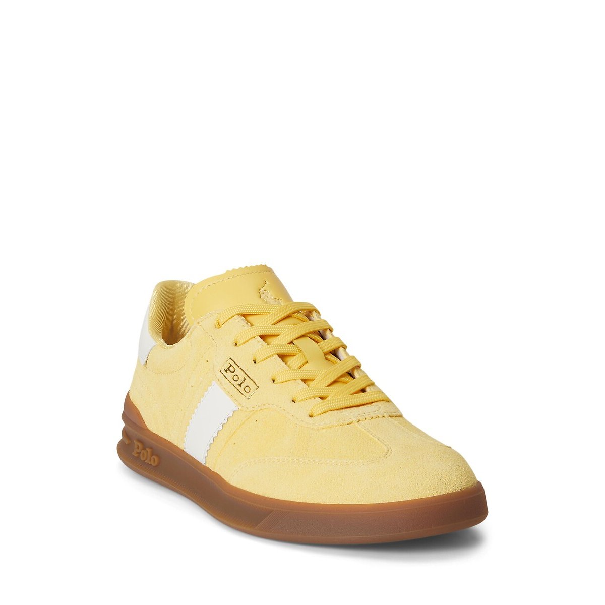 Zapatillas de ante HRT AERA PP amarillo, POLO RALPH LAUREN