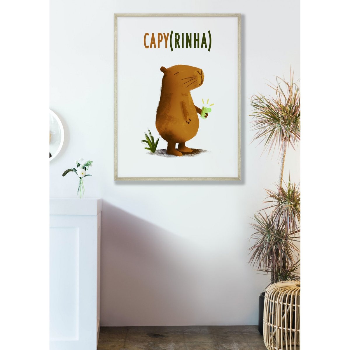 Affiche Capyrinha blanc, L'AFFICHERIE