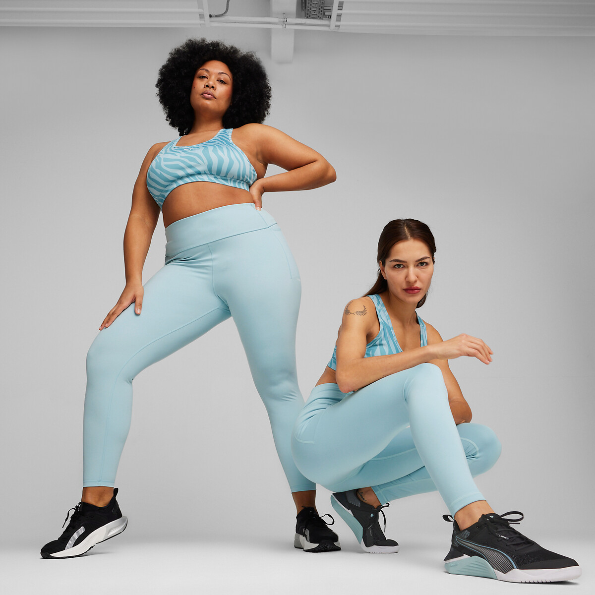 Legging de sport Puma Fit Matte finish turquoise, PUMA