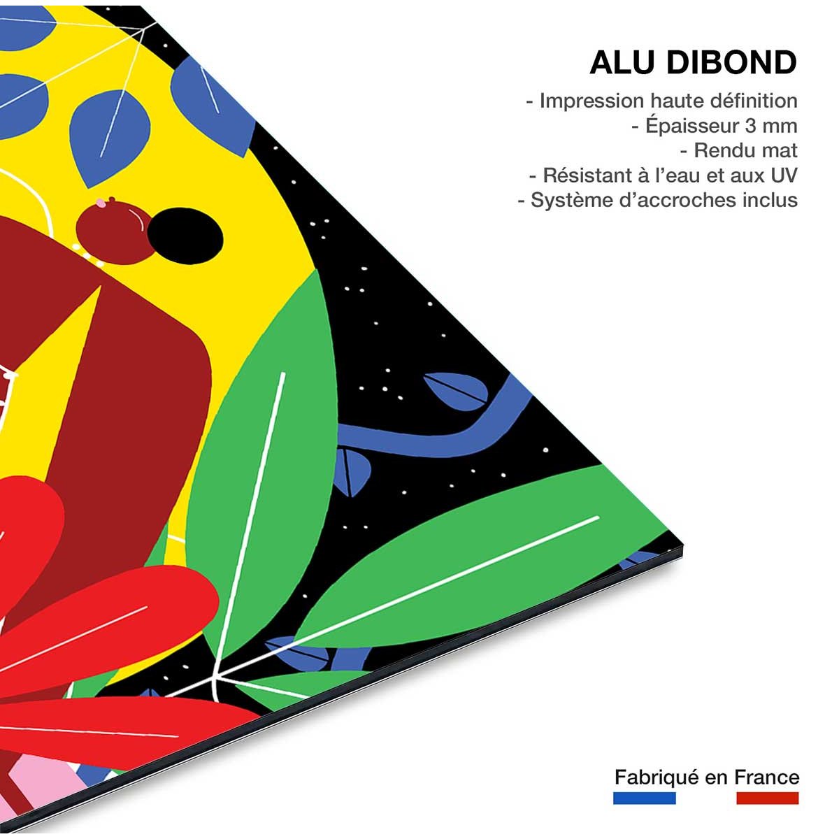 Tableau collage all be feminist tableau alu dibond, HEXOA