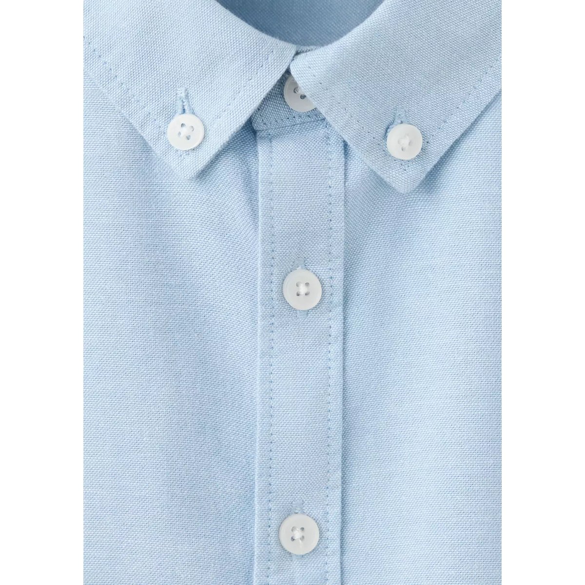 Chemise oxford en coton bleu ciel, MANGO BABY