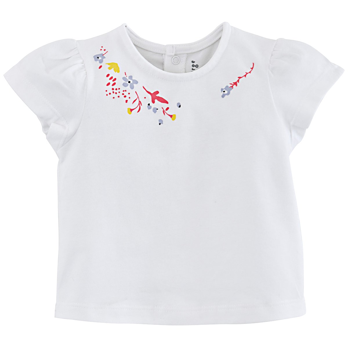 Ensemble t shirt et salopette courte bebe fille jaune, SUCRE D'ORGE