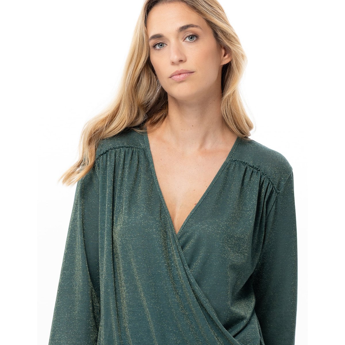 Ensemble homewear en maille fil textile COCO 222 vert, LE CHAT