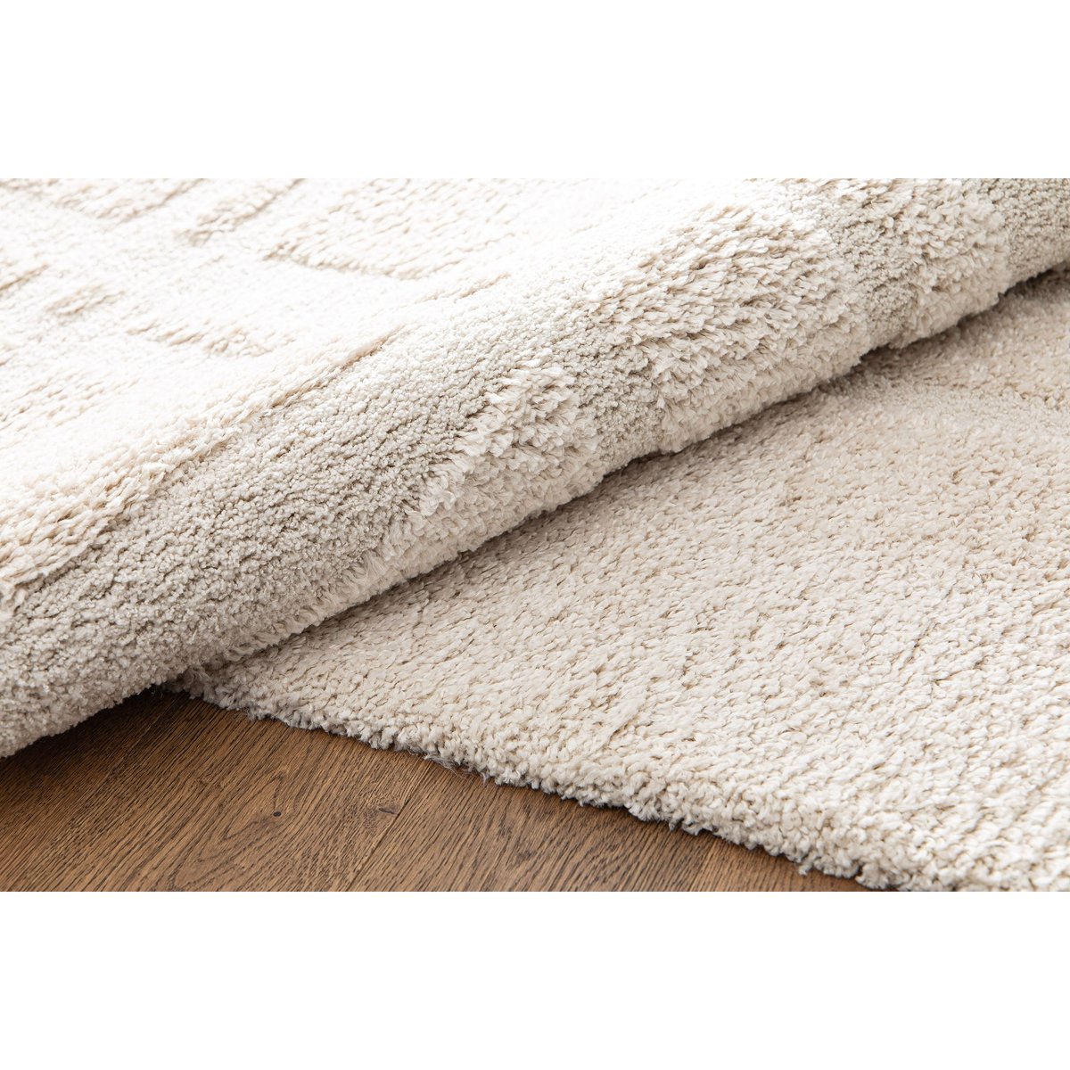 Tapis design doux et épais ARCHI beige sable, AFK LIVING