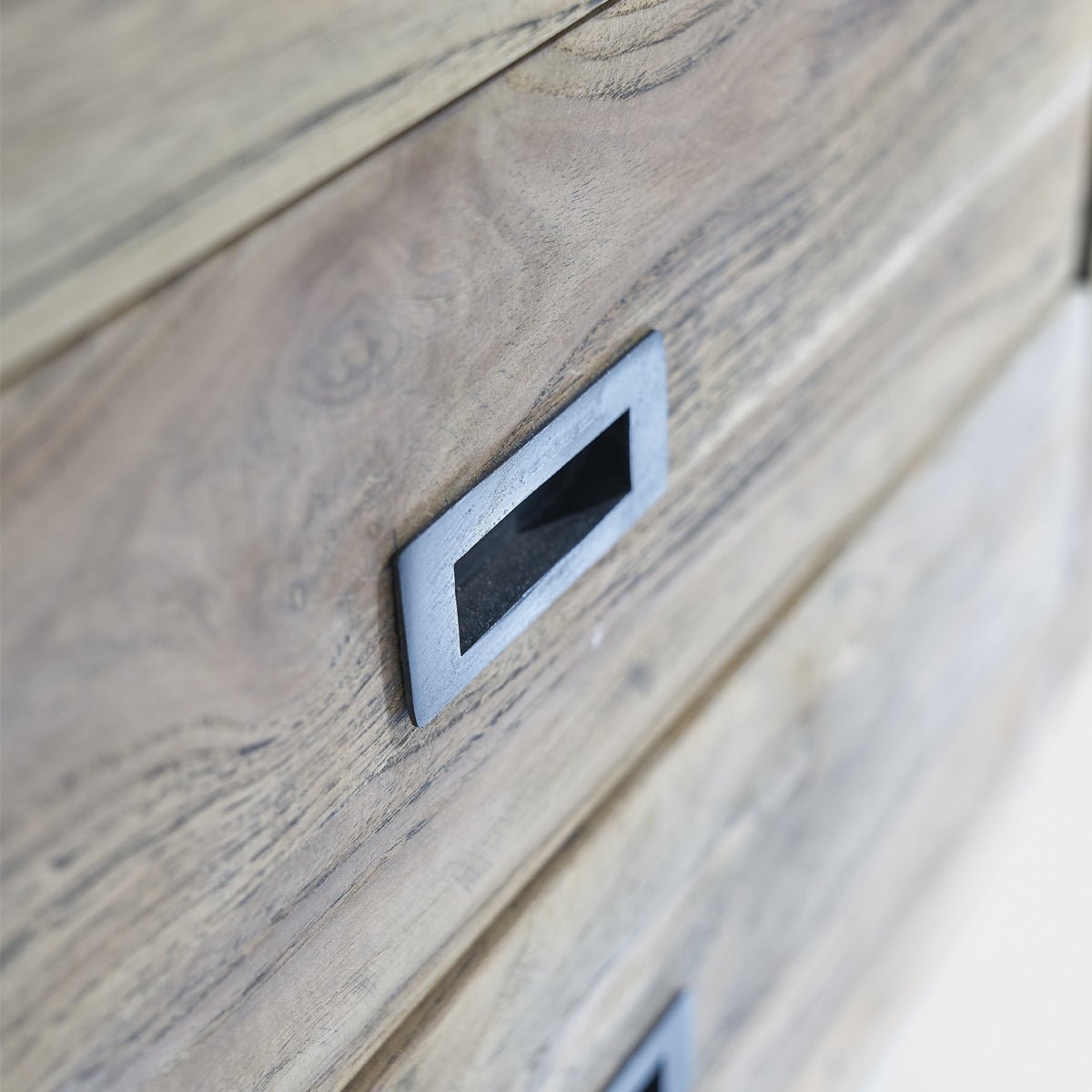 Meuble TV en bois de teck recyclé 180 cm CARGO naturel, BERAH GETAH