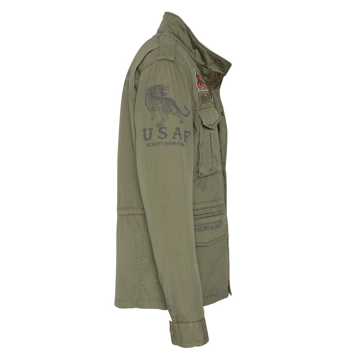 Veste army badges Darden kaki, SCHOTT