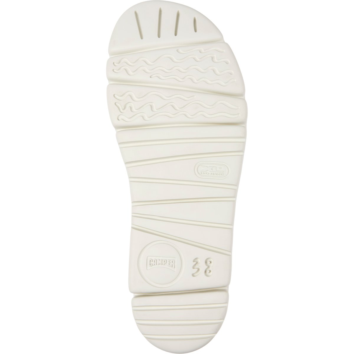 Sandales Cuir ORUGA blanc jaune, CAMPER