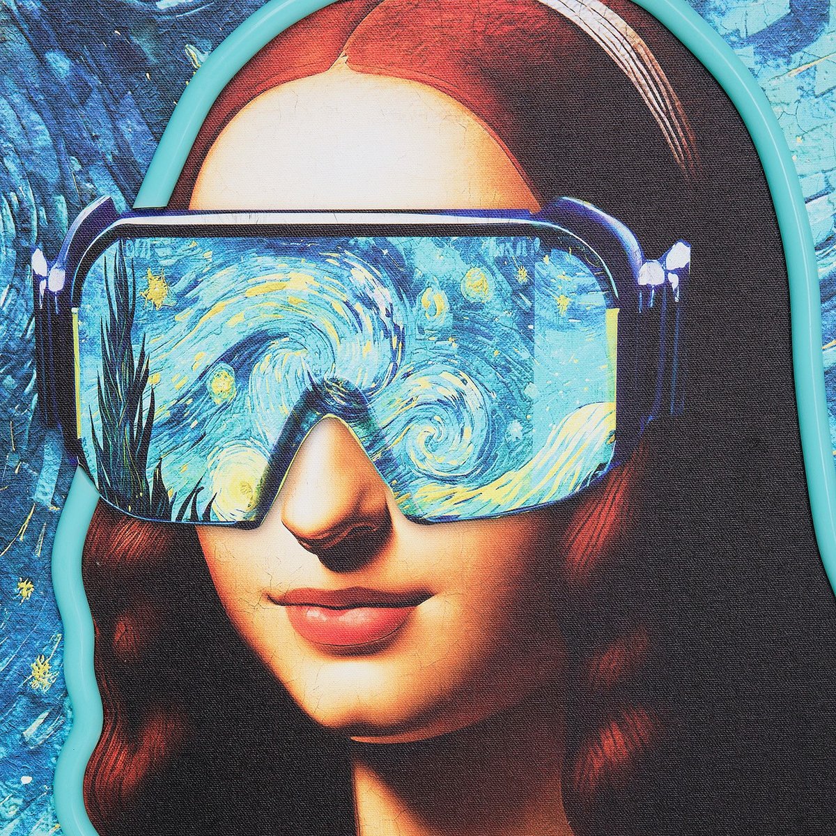 Tableau LED lady bleu, KARE DESIGN