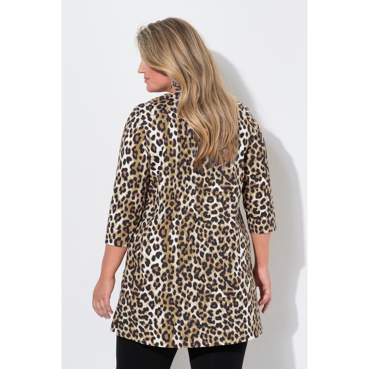 T-shirt long noir, ULLA POPKEN