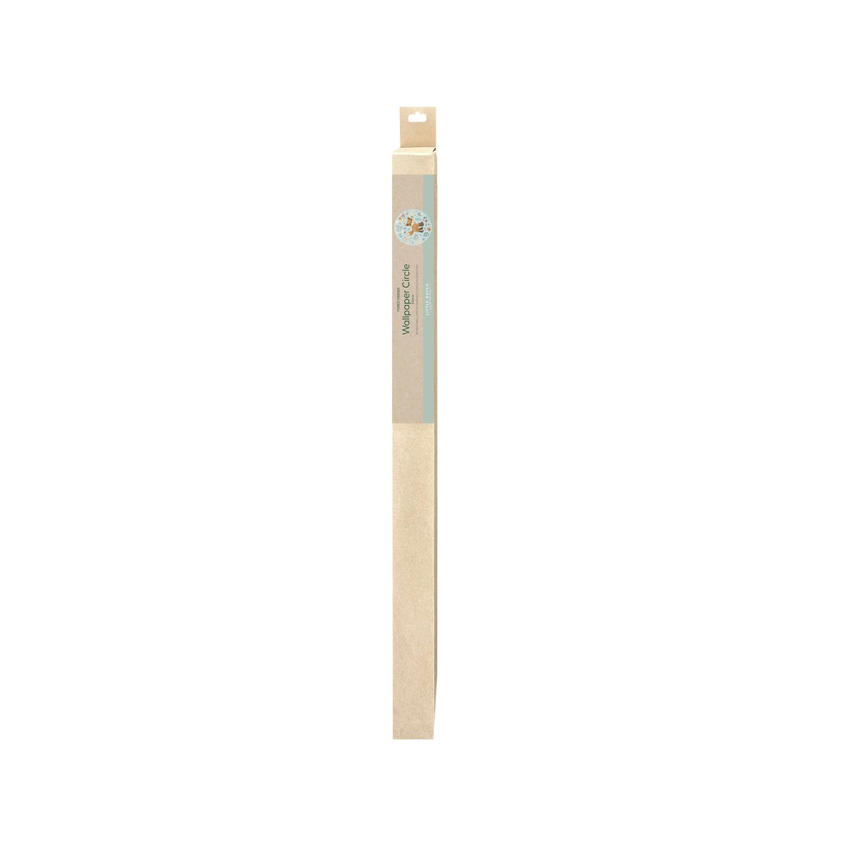 Papier peint rond pour enfant Petit renard bleu, marron, LITTLE DUTCH