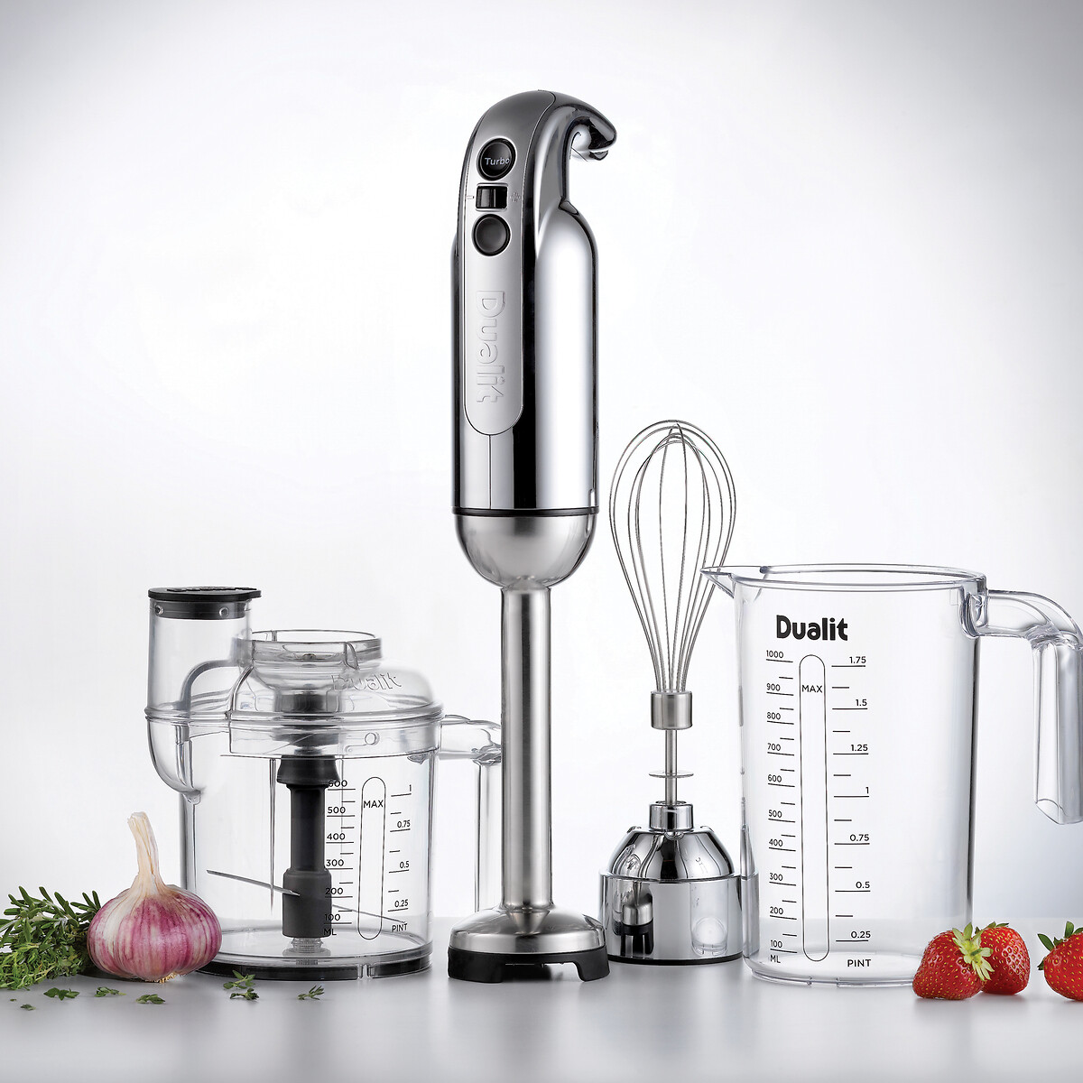 3-in-1 Variable Speed Hand Blender - 88910 stainless steel, DUALIT