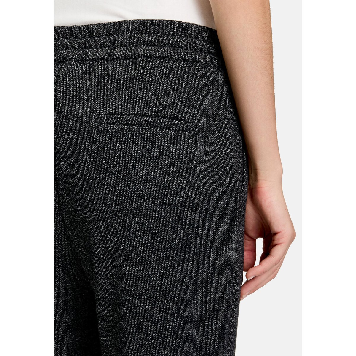 Pantalon à enfiler avec structure noir/blanc, BETTY & CO