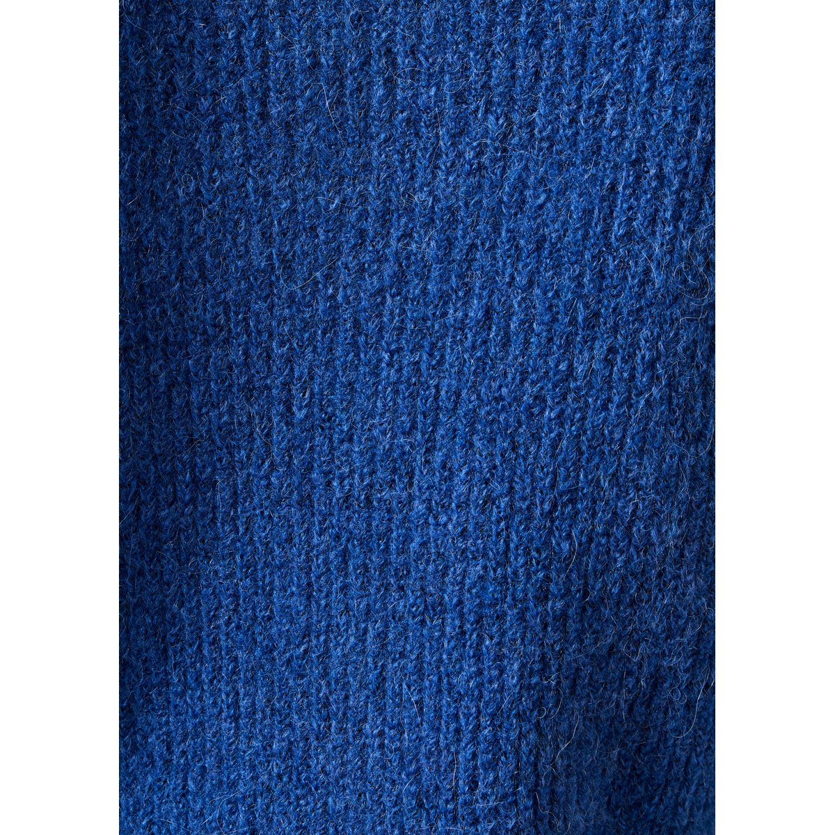 Gilet manches longues en maille encolure ronde saphir, LA FEE MARABOUTEE