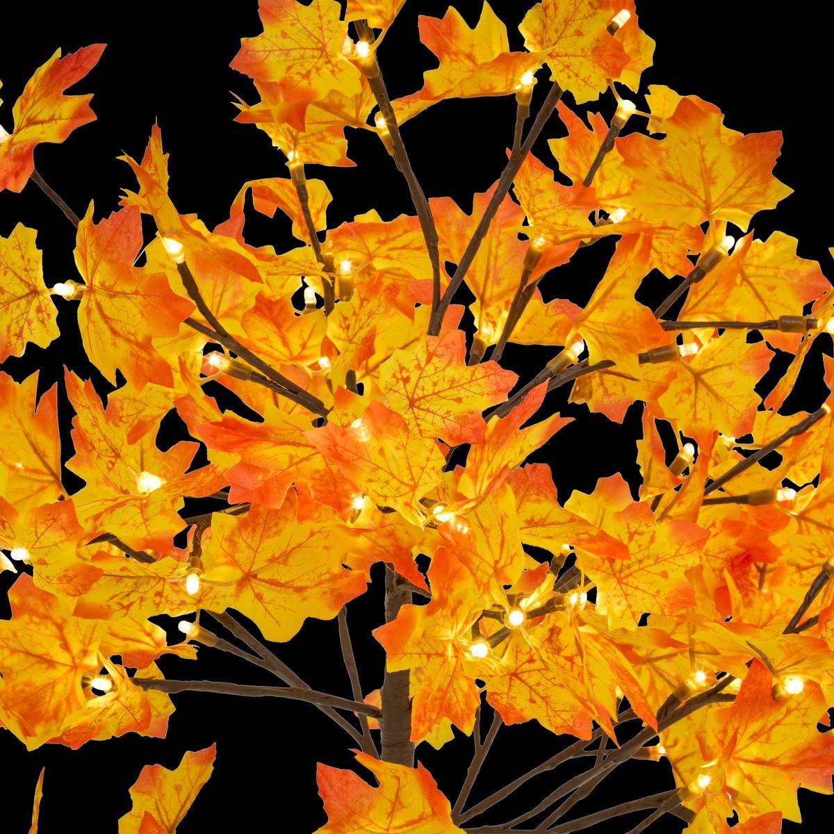 Arbre orange lumineux extérieur 92 LED H90 cm LAVVU orange, FEERIC LIGHTS & CHRISTMAS