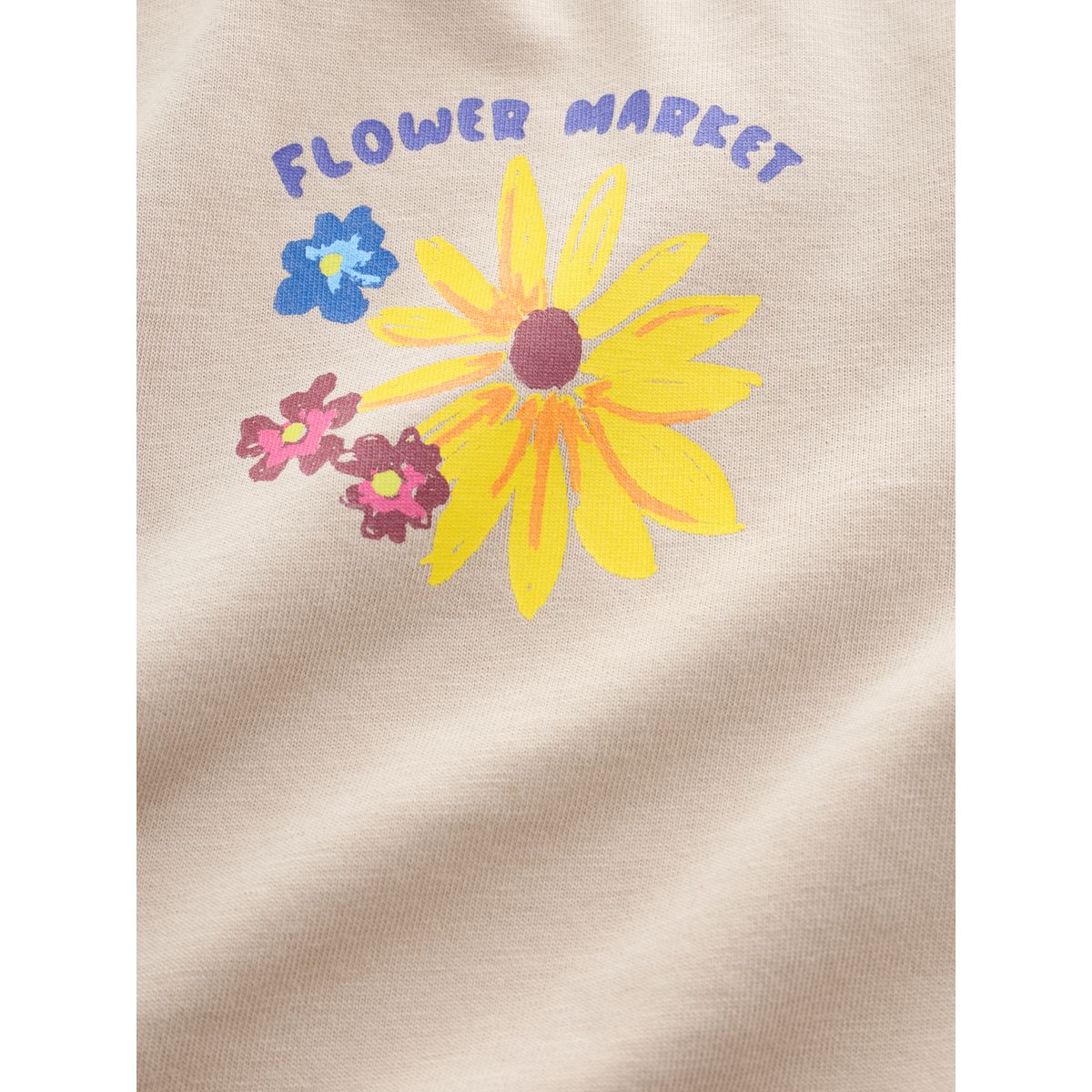 Robe t-shirt à ourlet brodé marron/naturel, NEXT