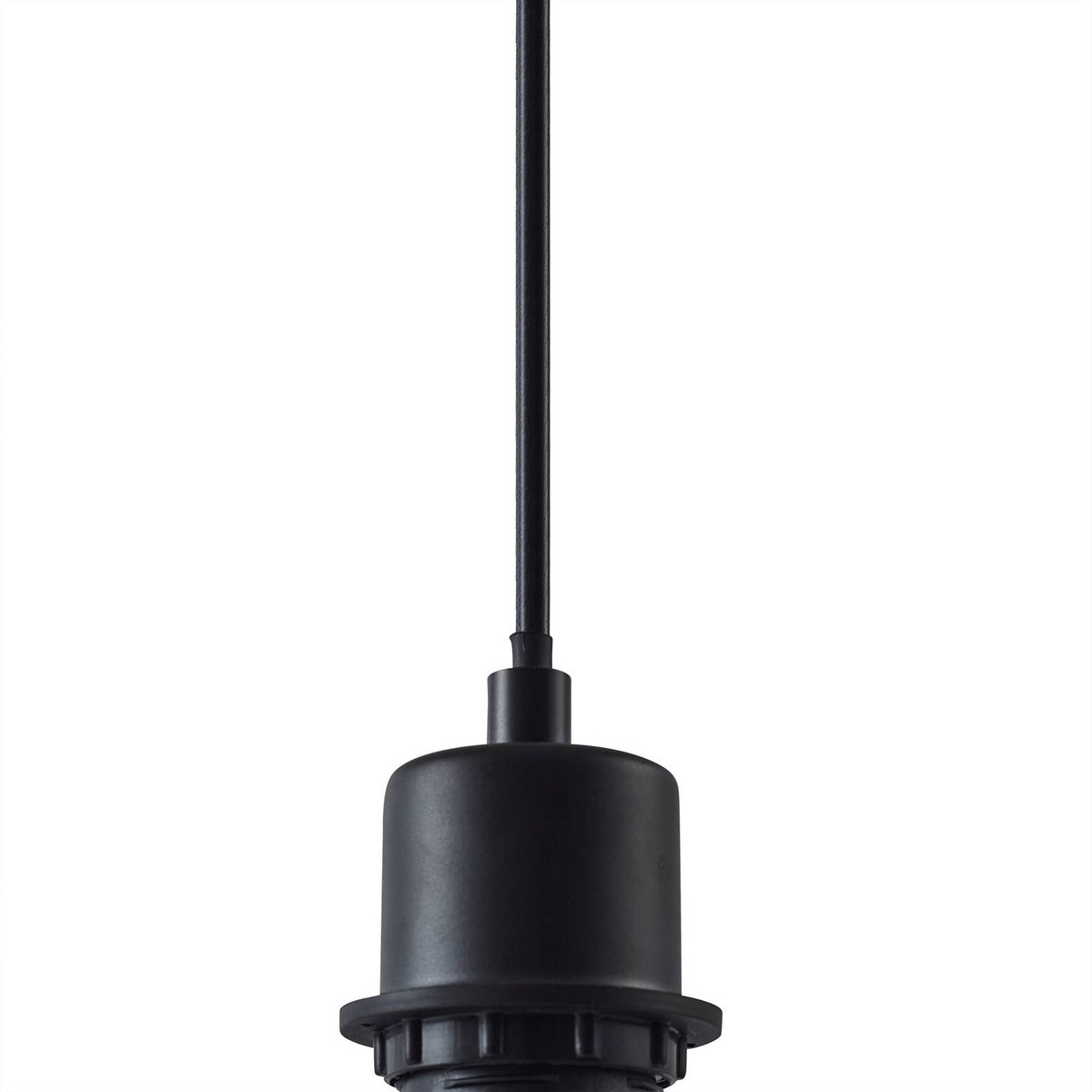 Suspension en textile moderne, Helin noir, LINDBY