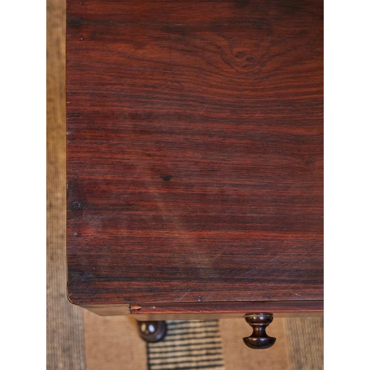 Bureau anglais en bois Edouard N°503 - Bon état bois foncé, DEBONGOUT