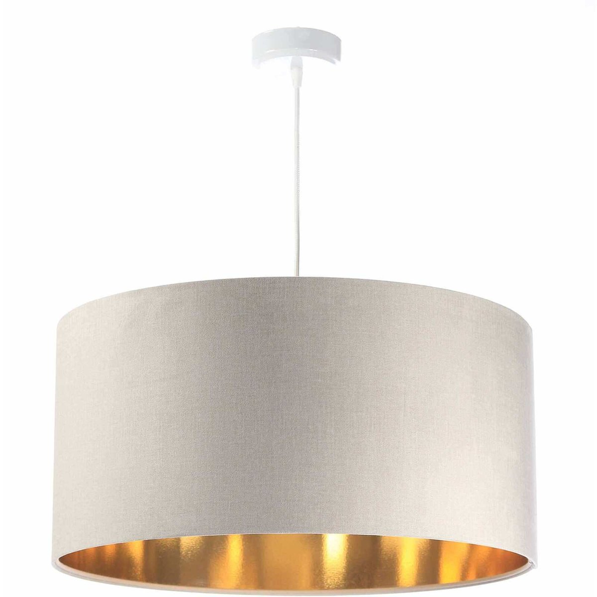Suspension en velours, GLAM crème et doré brillant, BPS KONCEPT