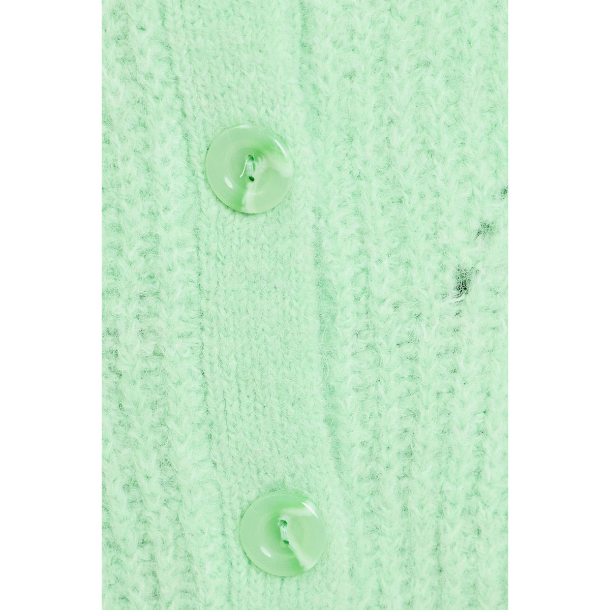 Gilet ajouré manches longues vert pastel, CACHE CACHE