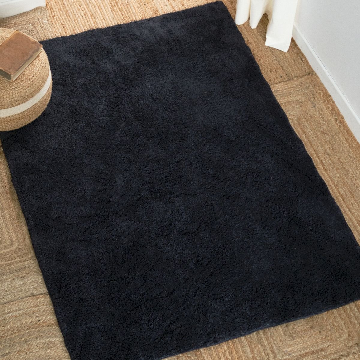 Tapis tufté INDIES NATURE gris anthracite, TODAY