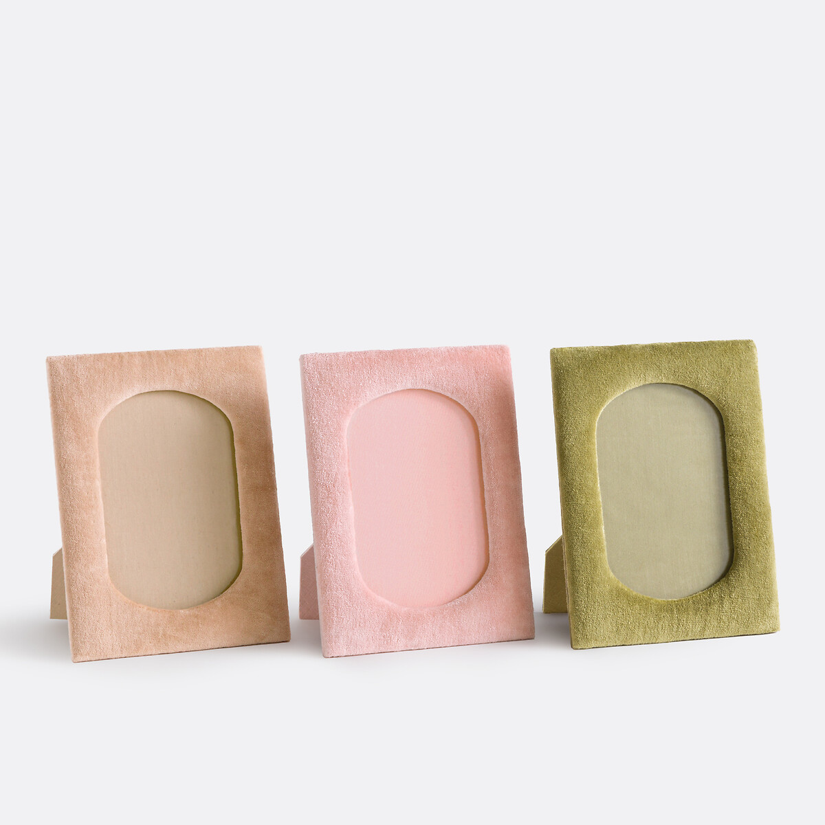 Aufsatzrahmen aus Samt, Veluta nude, LA REDOUTE INTERIEURS