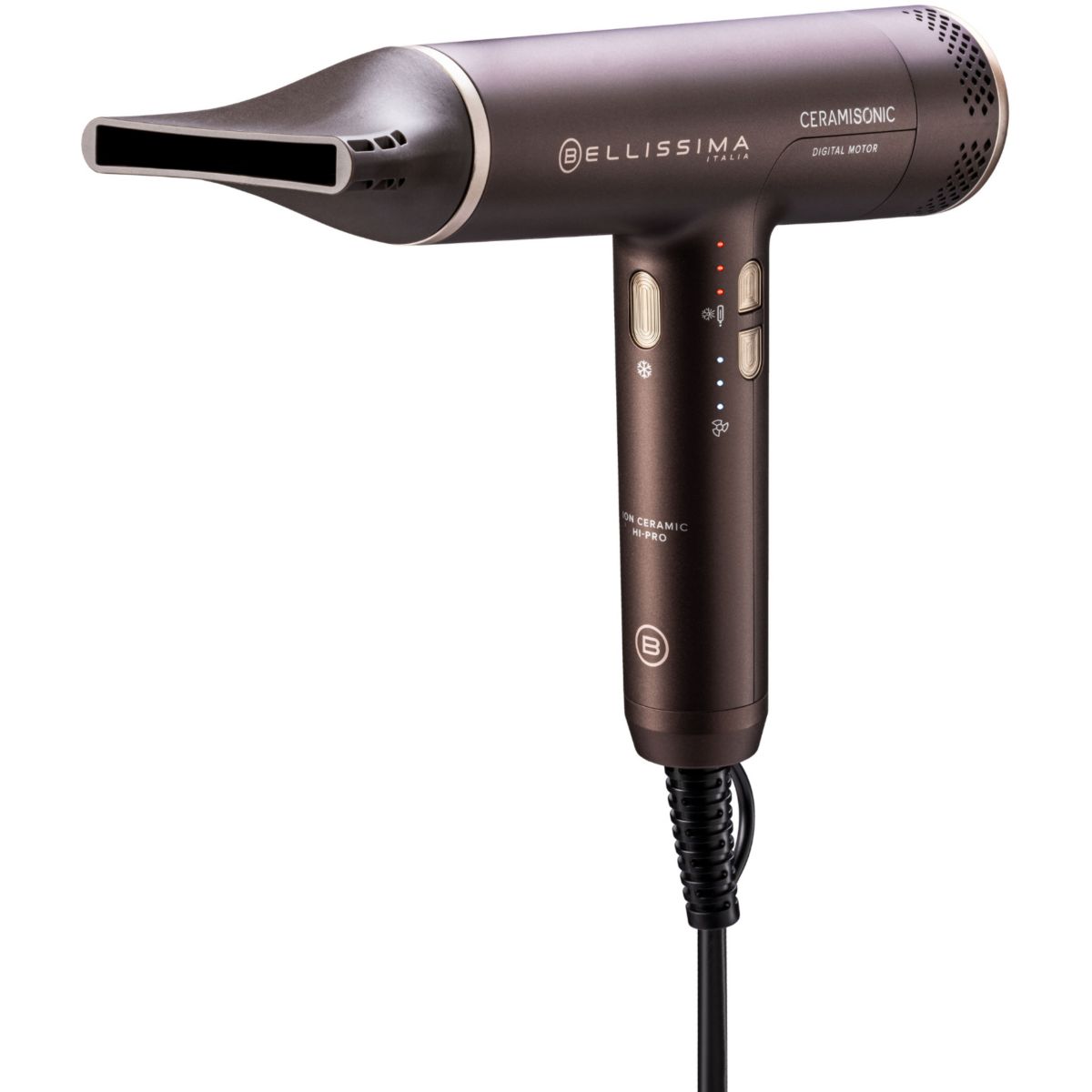 Sèche cheveux professionnel Numerique Ceramisonic marron, BELLISSIMA
