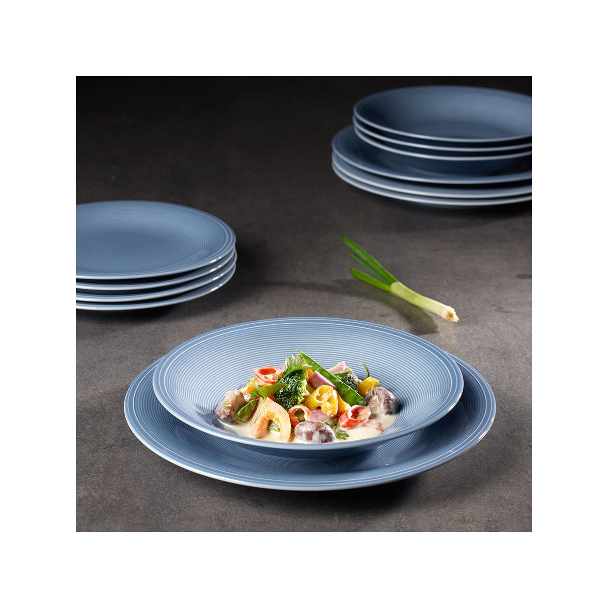 Assiette Creuse COLOR LOOP bleu, LIKE. BY VILLEROY & BOCH