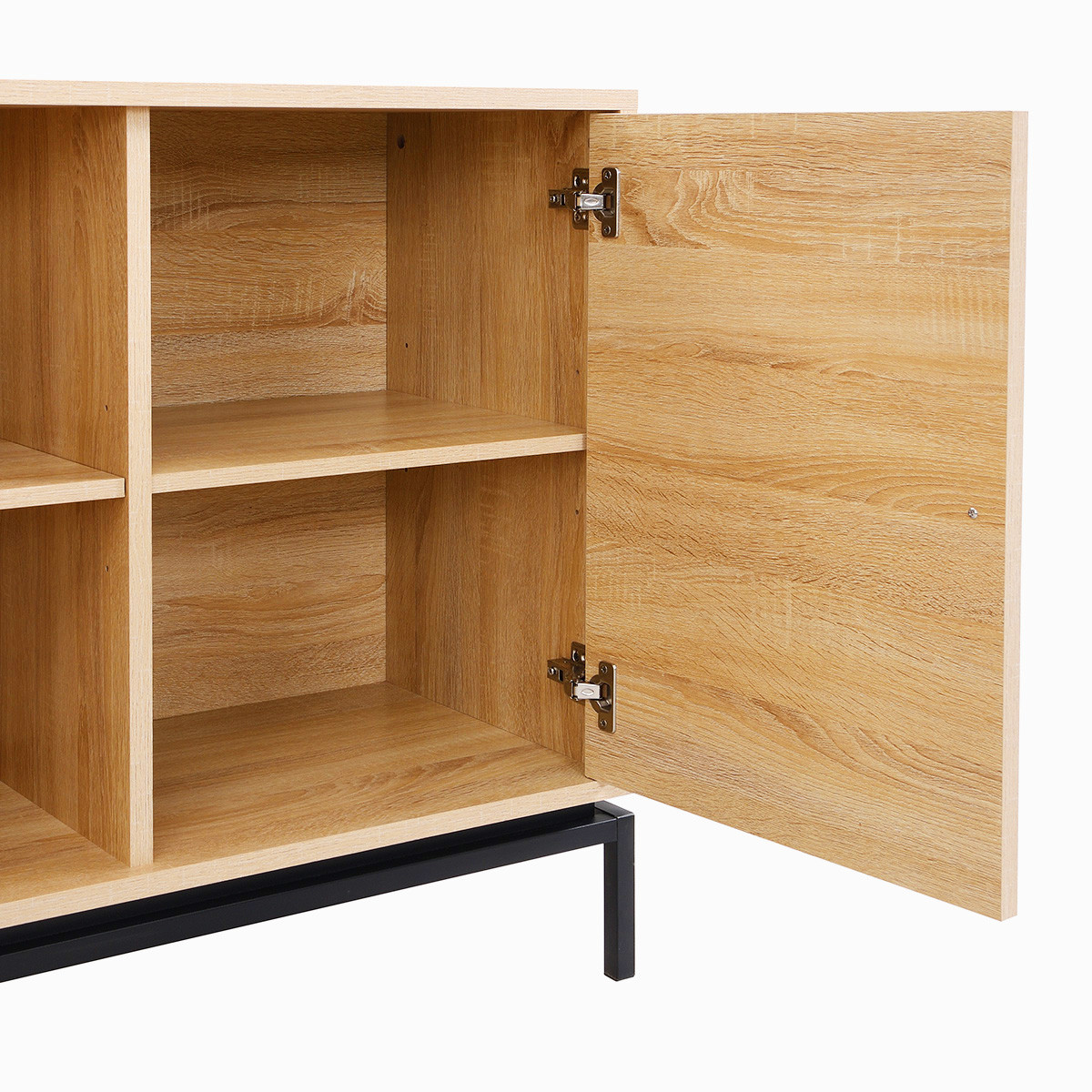Buffet 4 portes - TALIA effet bois, HOMIFAB