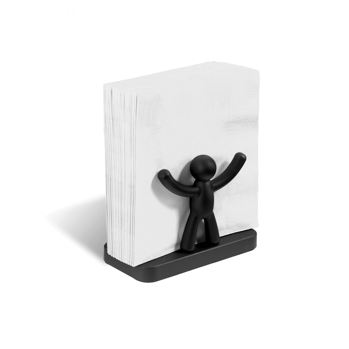 Porte-serviettes papier original design BUDDY noir, UMBRA