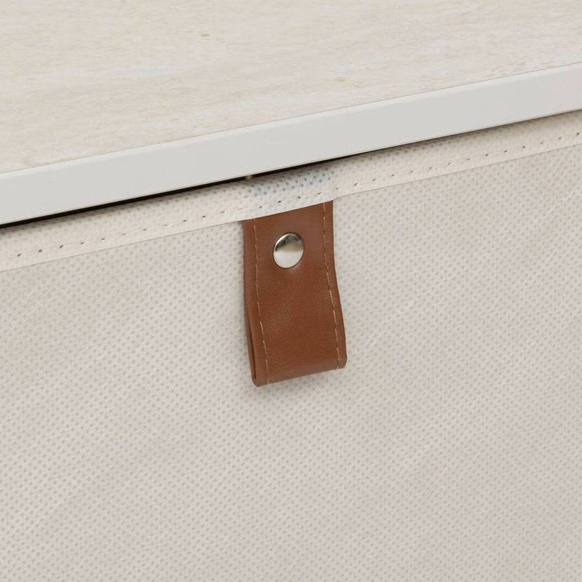Dressing 4 patères avec 1 tiroir en acier et MDF TISSA beige, 5FIVE SIMPLY SMART