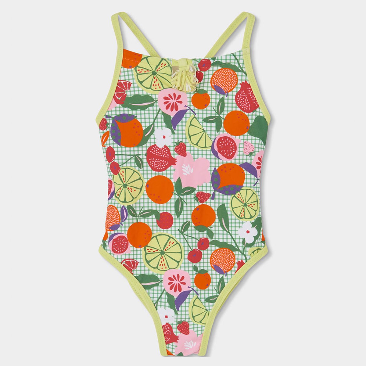 Maillot de bain fille imprimé fruits multicolore, BOBOLI