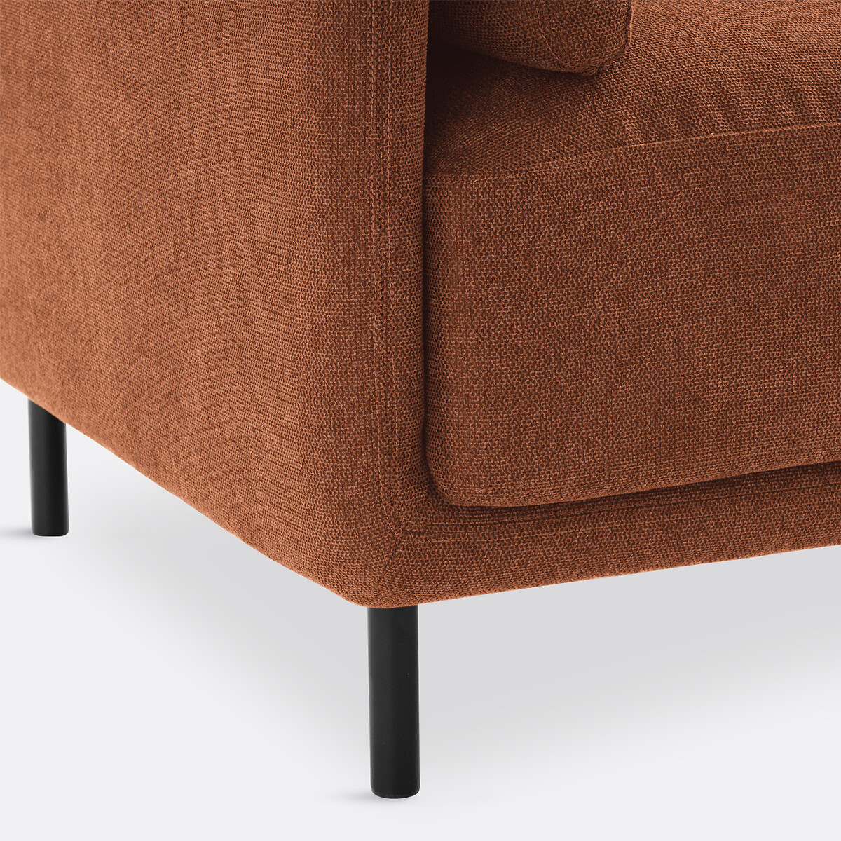 Fauteuil, en tissu texturé, VICTOR ecureuil, LA REDOUTE INTERIEURS