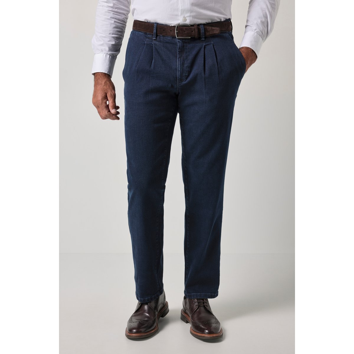 Jean chino ventre confort jean bleu foncé, JP1880