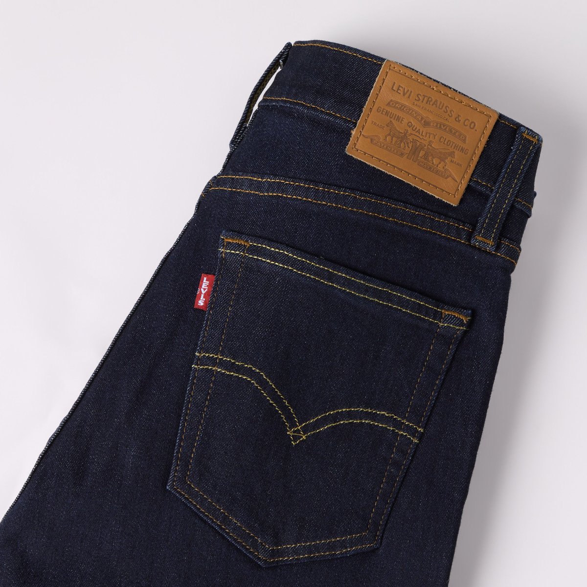 Jean 722 taille haute Slim bleu - true blue rinse, LEVI'S