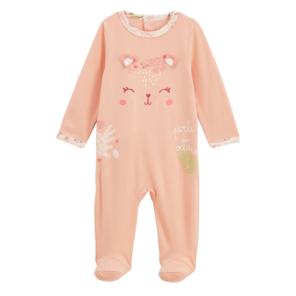 Lot de 2 pyjamas bébé Santa Giulia corail, PETIT BEGUIN