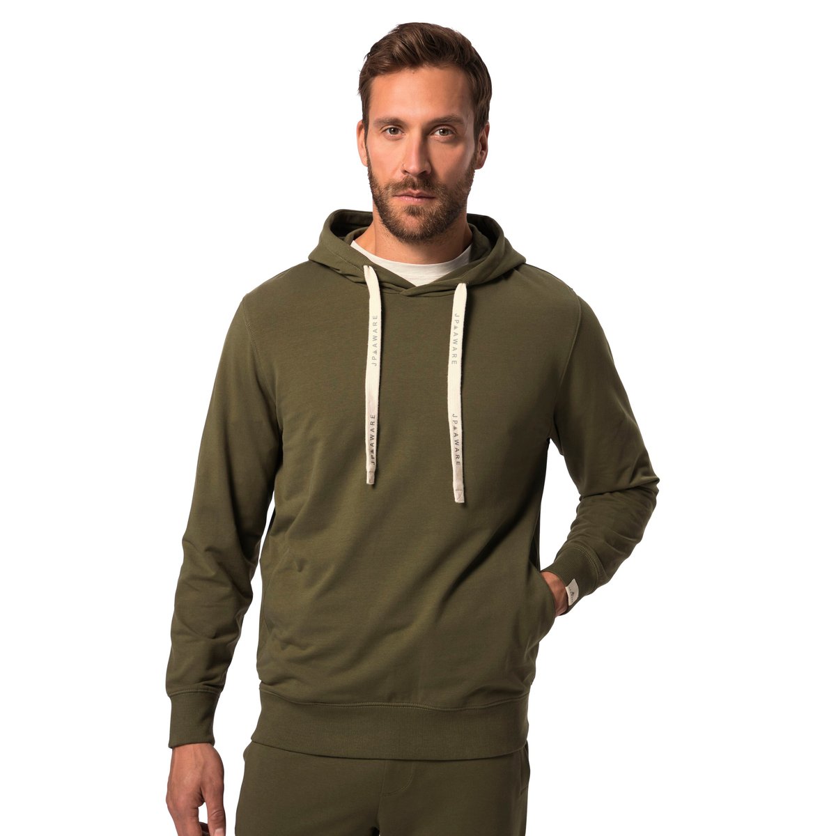 Sweat à capuche FLEXNAMIC®. Coton forêt verte, JP1880