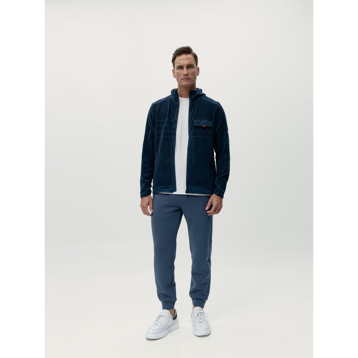 Veste de sport zippée Performance Athleisure BAIKAL bleu foncé, BORN