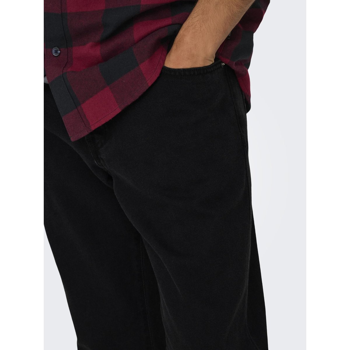 Coupe Regular black denim, ONLY & SONS