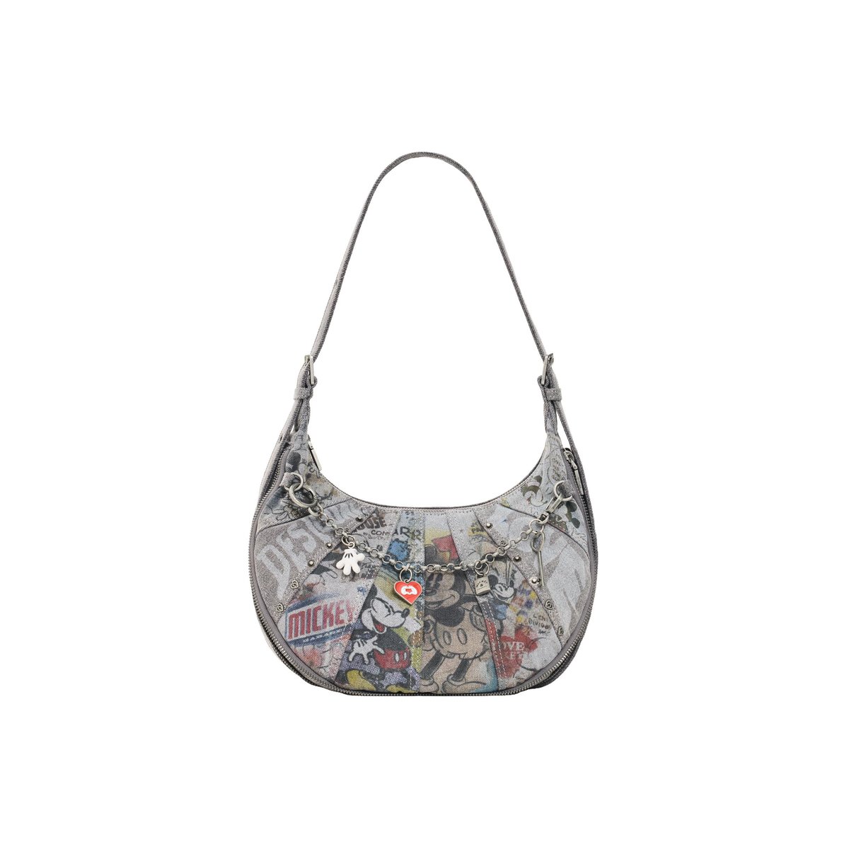 Sac denim moyen Mickey™ noir, DESIGUAL