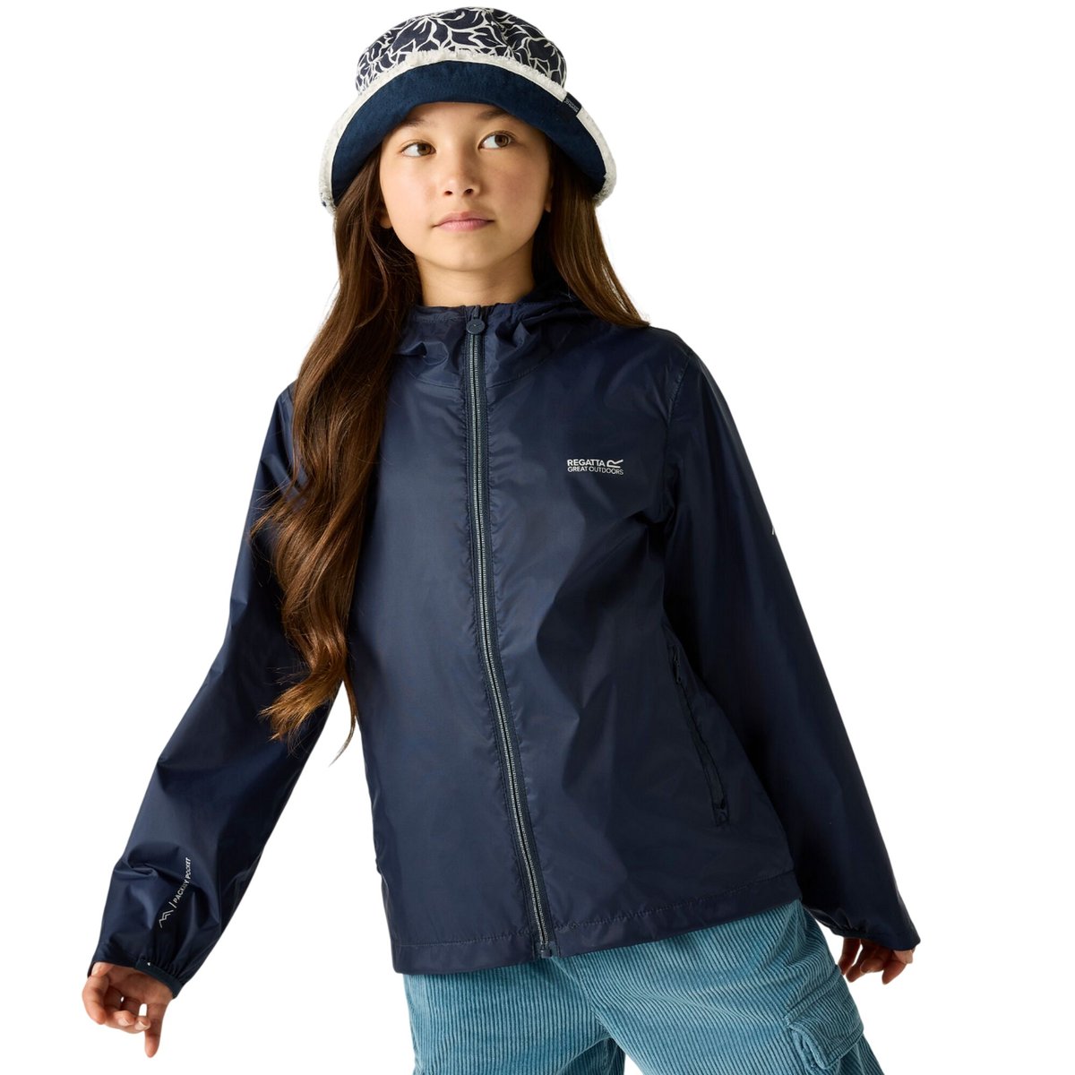 Veste imperméable à capuche LEVER bleu marine, REGATTA