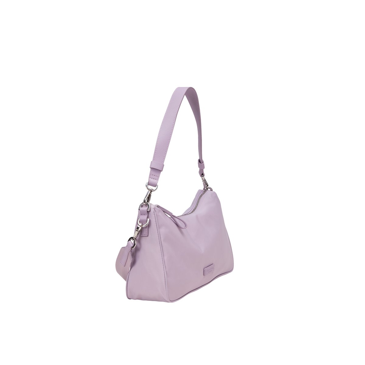 Sac à bandoulière medium en matériau recyclé lilas, MARC O'POLO