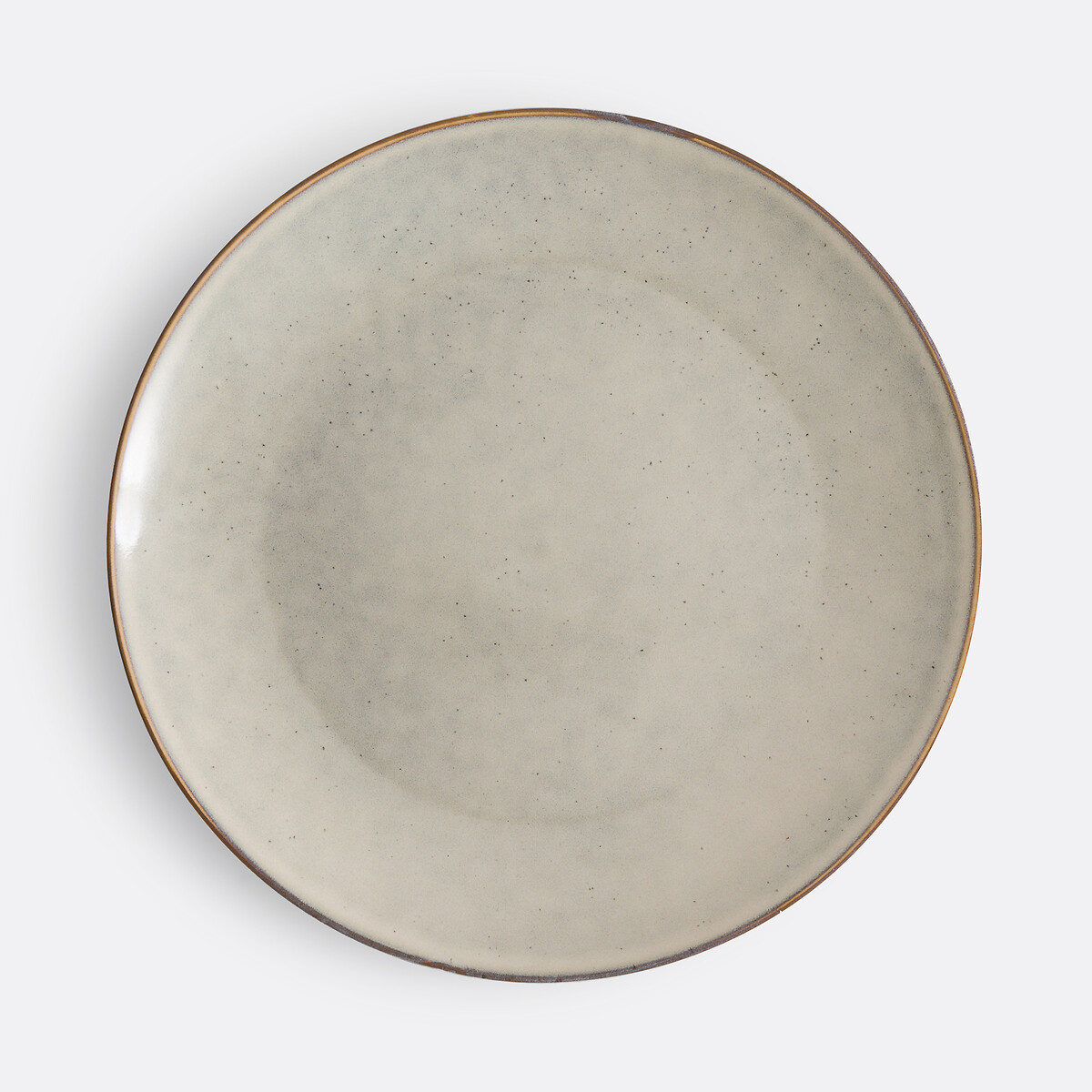 Lot de 6 assiettes plates en grès, Omora ecru, LA REDOUTE INTERIEURS
