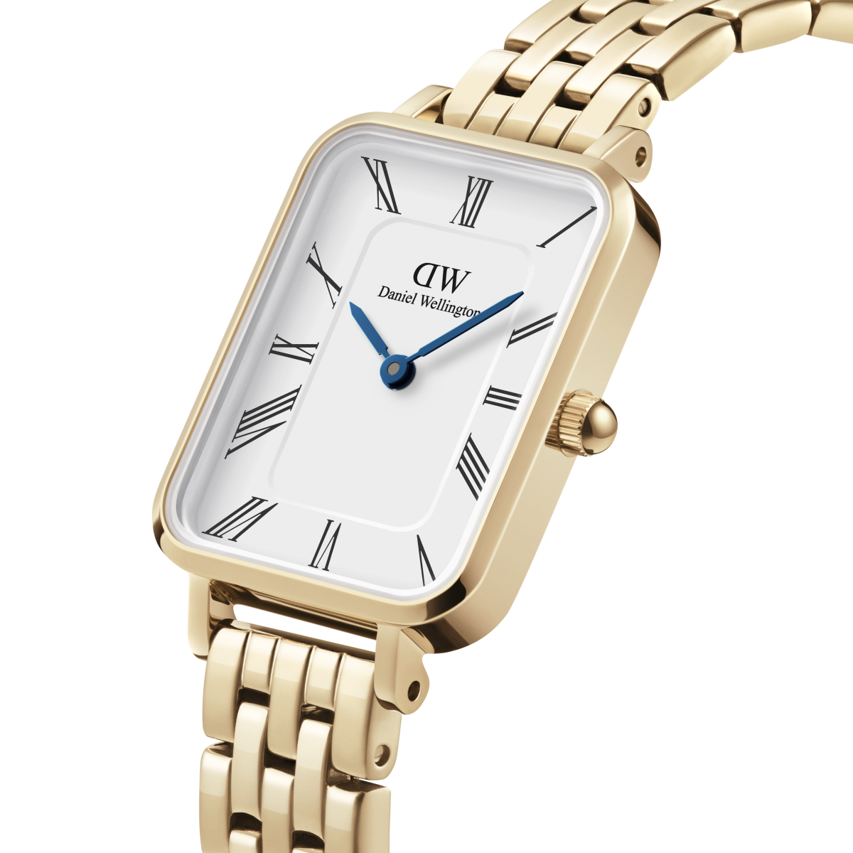 Montre Analogique  QUADRO doré blanc doré, DANIEL WELLINGTON