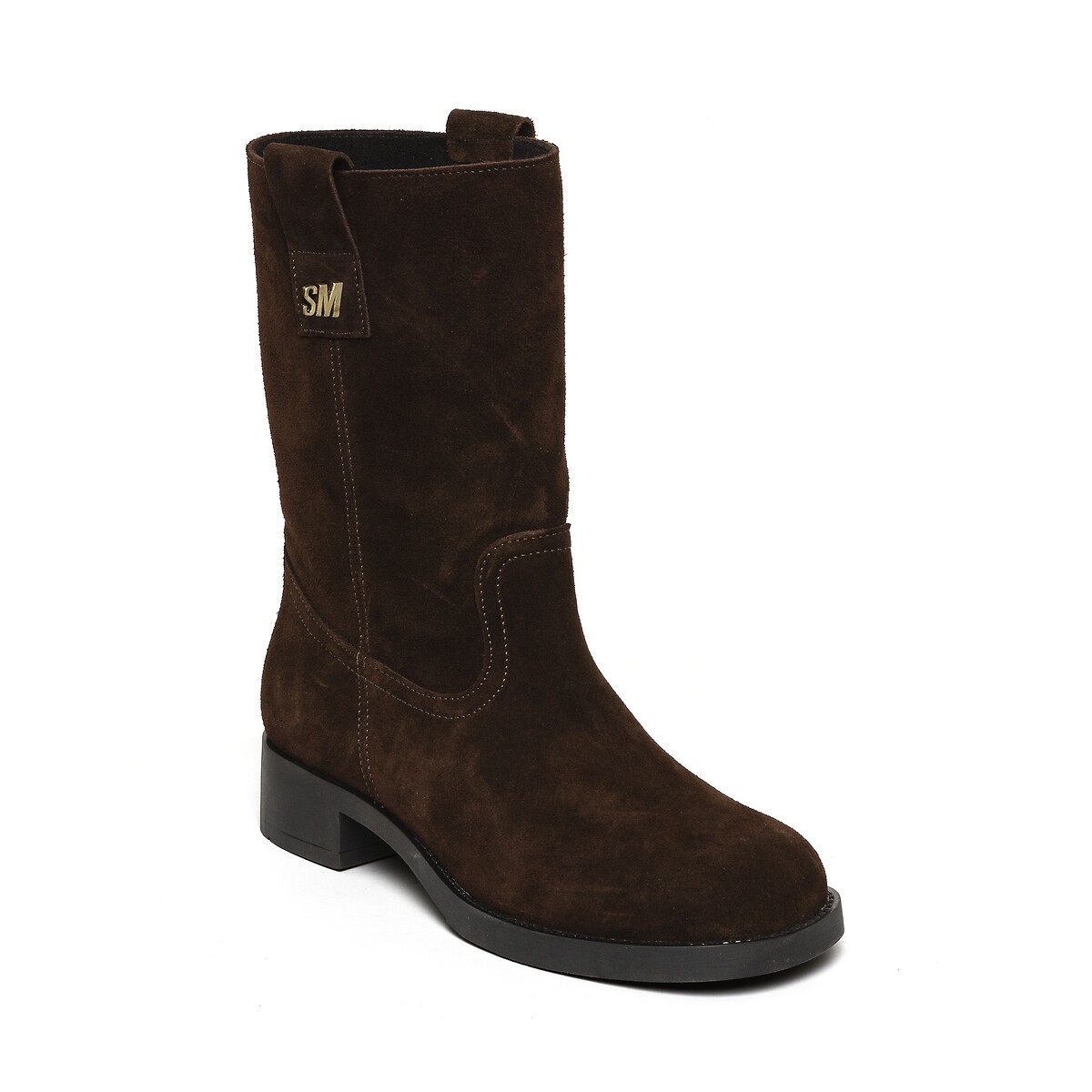Zethy Pull-On Suede Ankle Boots brown, STEVE MADDEN