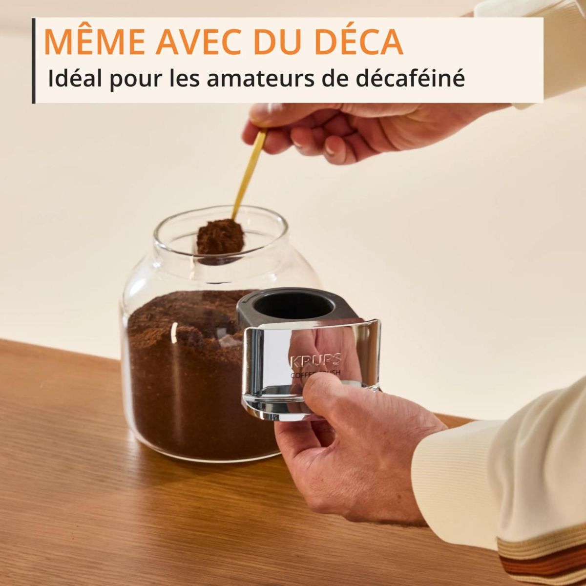 Expresso Broyeur Coffee Crush, Machine à café à grains, ultra compacte SA401LE0 couleur unique, KRUPS