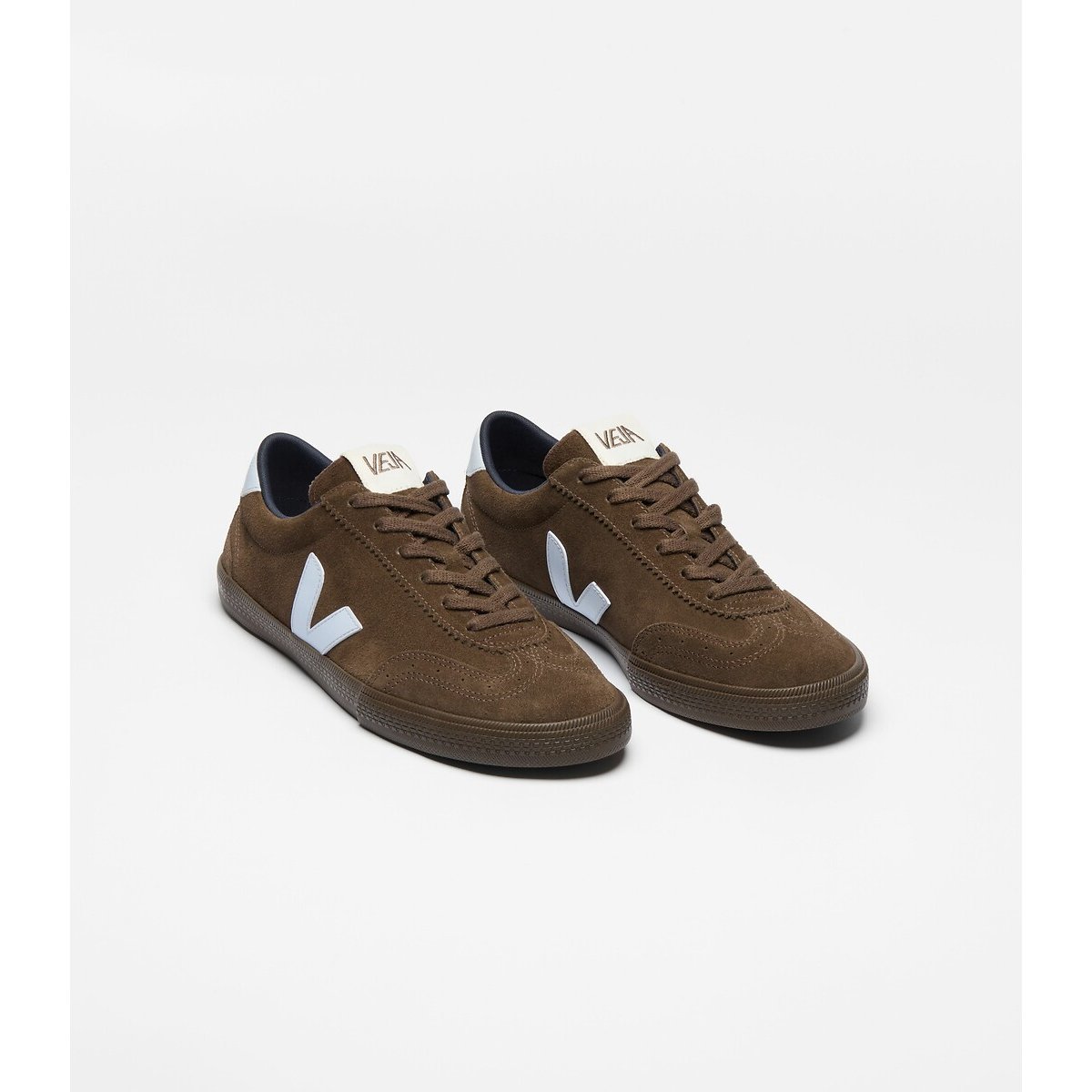 Volley Suede Trainers dark brown, VEJA
