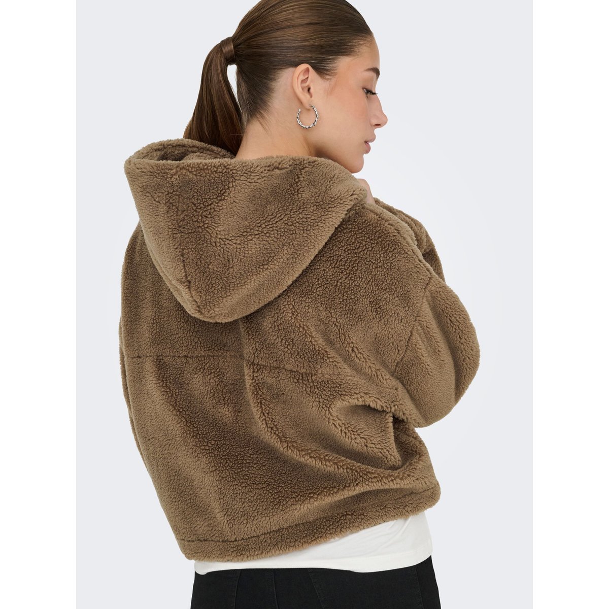 Manteau En Peluche marron - cocoa créme, ONLY